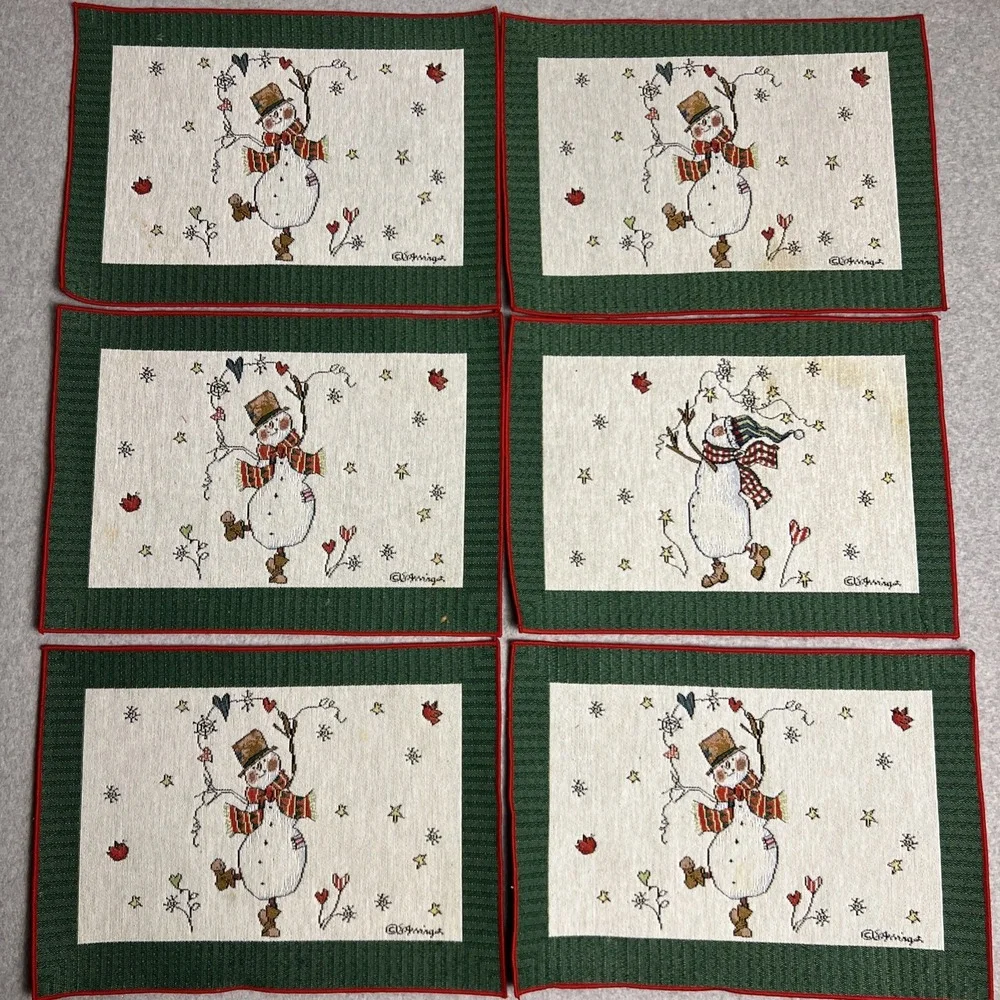 Winter Placemats-Set of 14-Susan Winget 